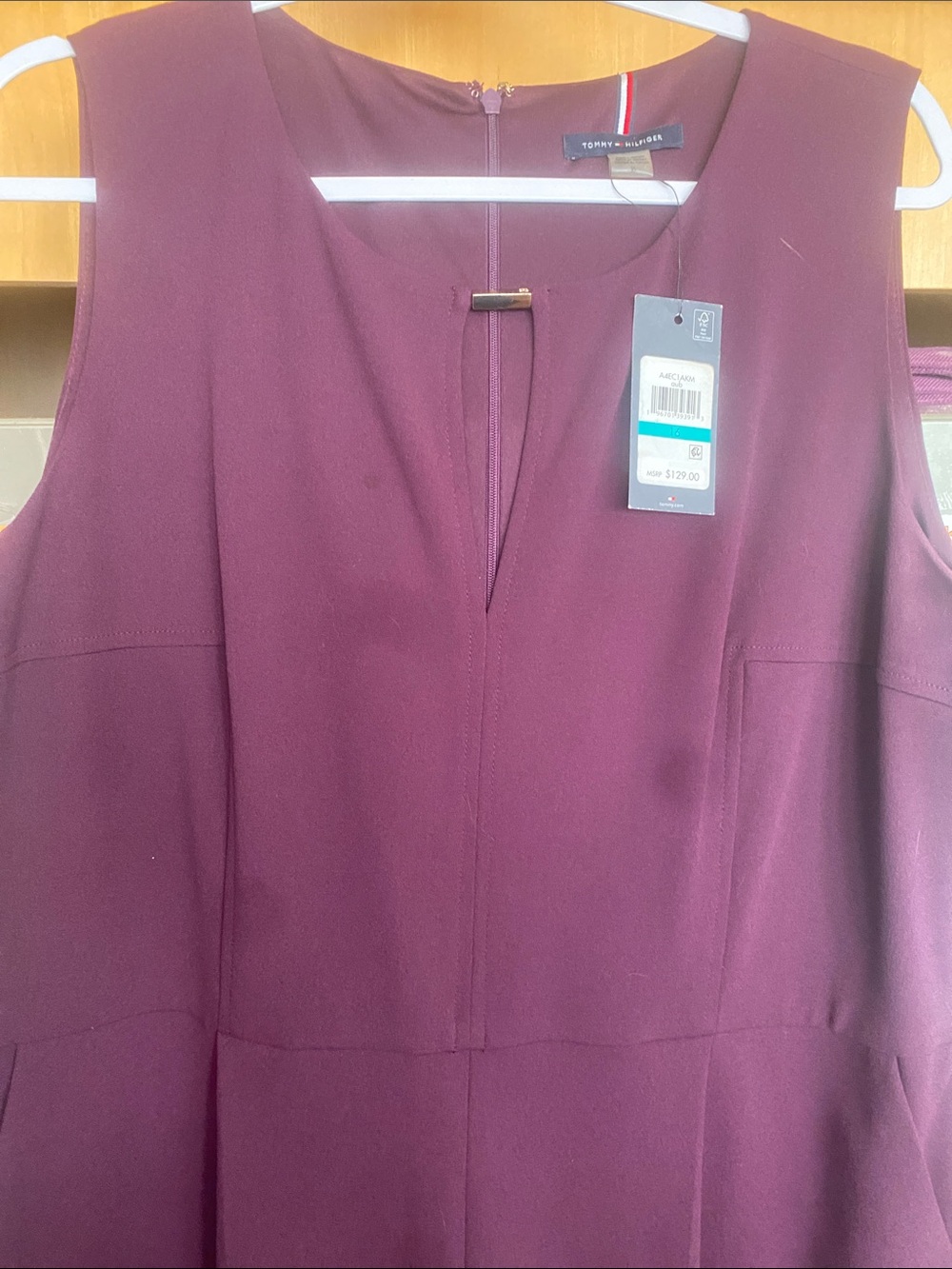 Tommy Hilfiger Deep Plum Sleeveless jumpsuit - Picture 4 of 10